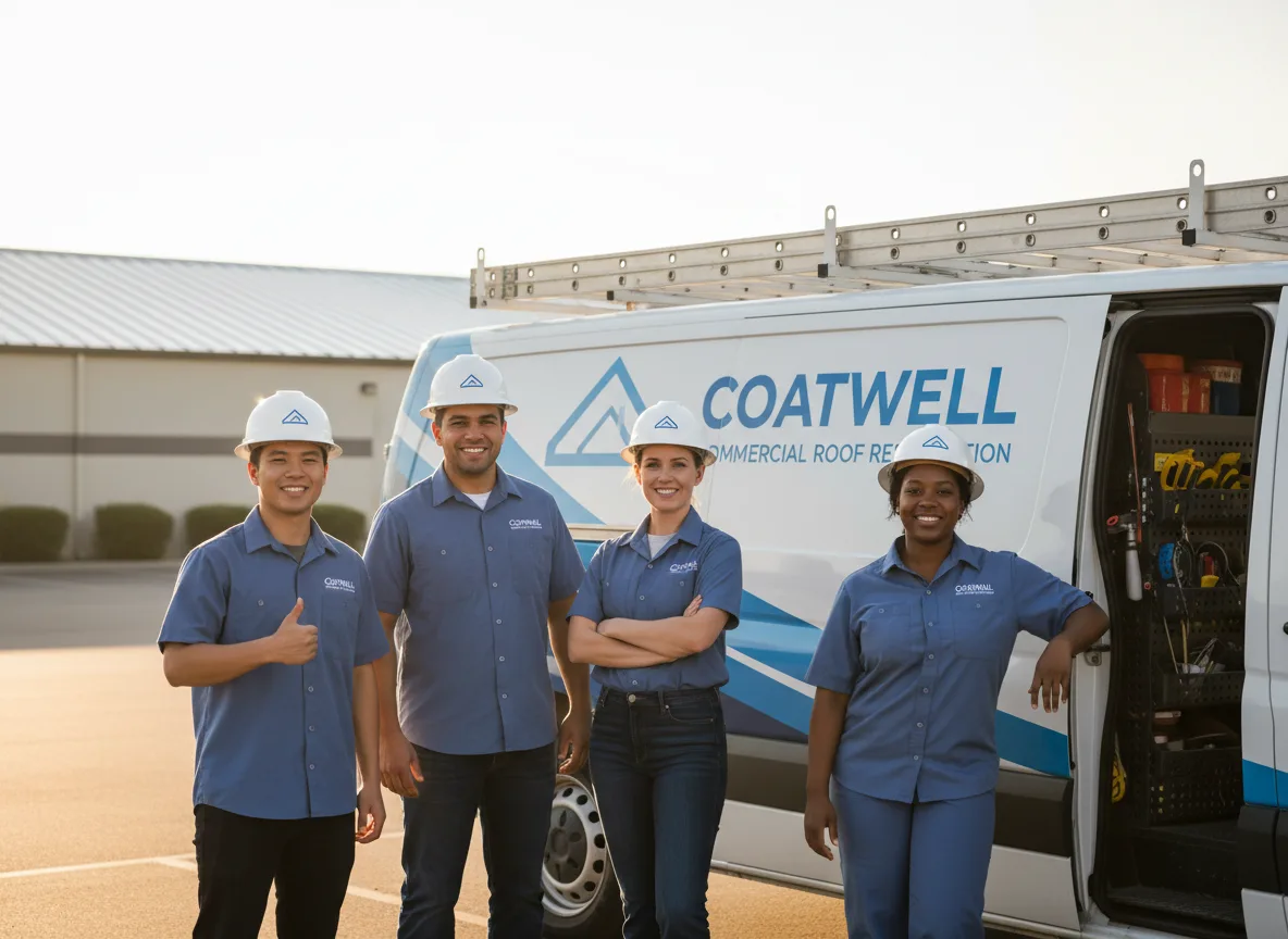 Commercial roof coating company in Boynton, OK