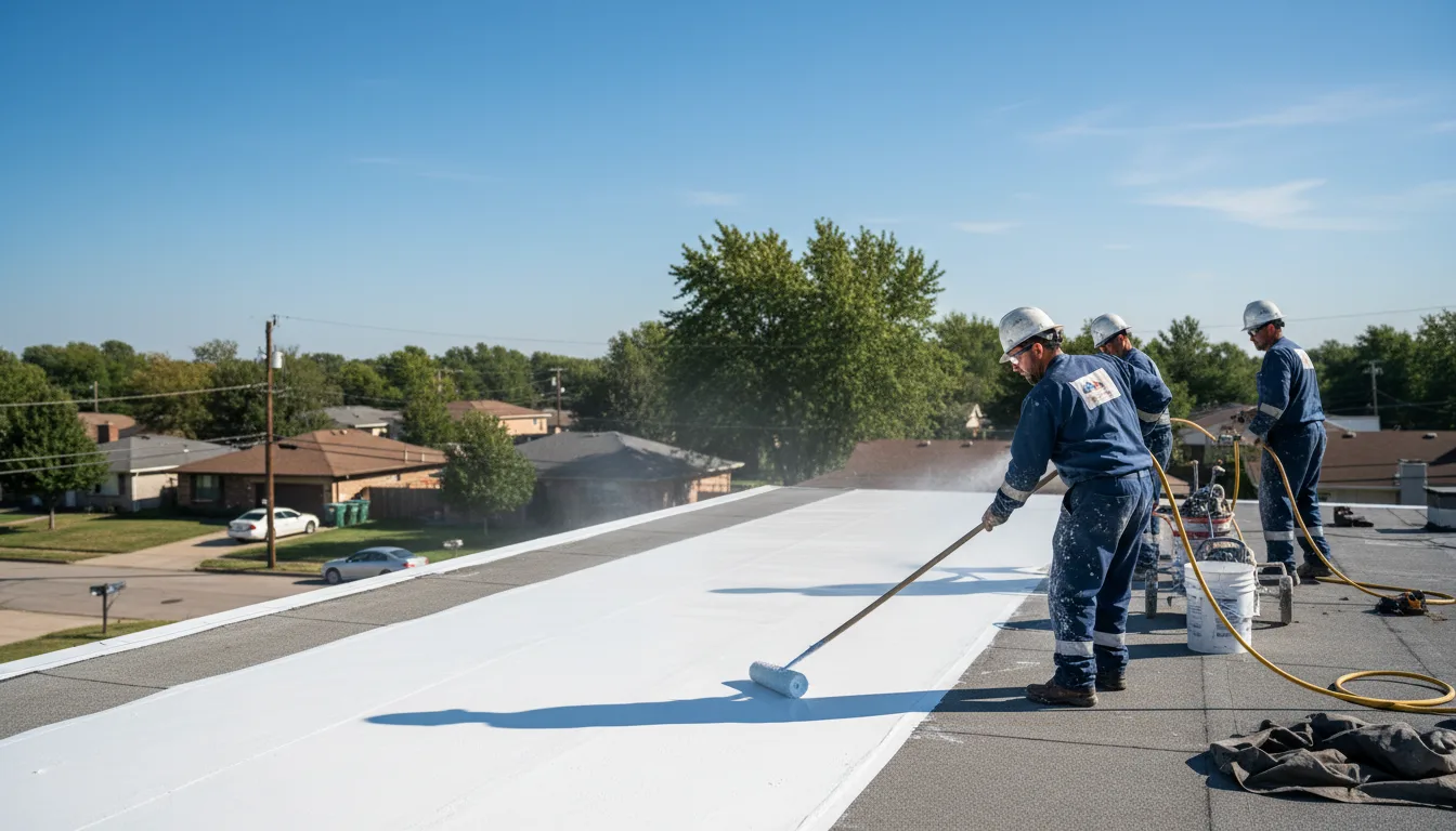 Commercial roof coating in Boynton, OK near me